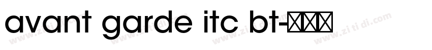 avant garde itc bt字体转换